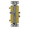 Hubbell Wiring Device-Kellems Switches and Lighting Controls, Combination Devices, Residential Grade, Decorator Series, 2) Single Pole Rockers, 15A 120V AC, Side Wired, White RCD101W - alternate 3